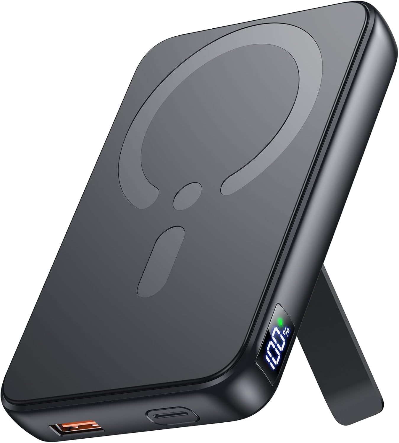 For Portable Charger, 12000mAh Wireless Magnetic Power Bank with Stand and PD 20W USB C Fast Charging, for Battery Pack Compatible with iPhone 16/15/14/13/12 Pro/Pro Max Series