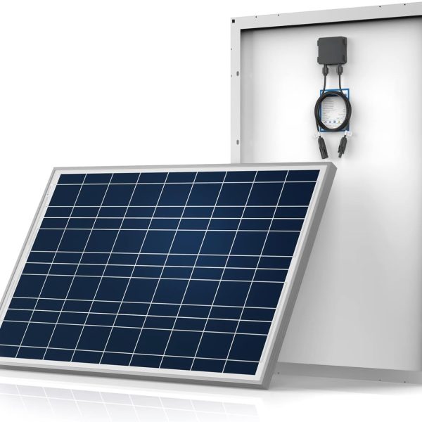 ACOPOWER Solar Panel 100 Watt 12 Volt PV Module High Efficiency Polycrystalline Power Charger for Car RV Marine Boat Rooftop Charging Home Farm Camping Battery Caravan and Other Off Grid Applications