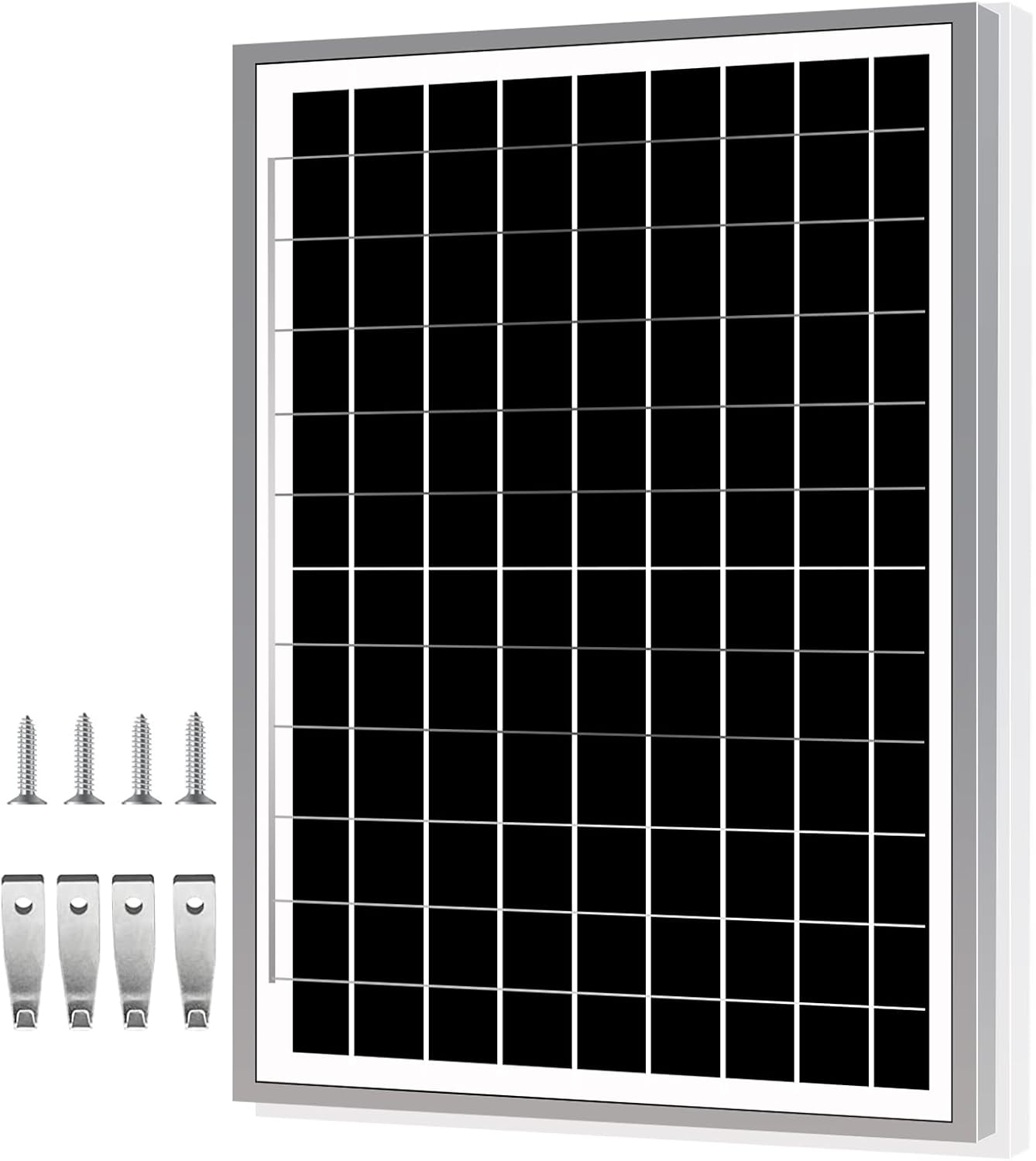 15W monocrystalline Solar Panel, to Charge 12V Battery for Chicken House Fan, Dog House Fan Greenhouse Fan, RV, Trailer, ATV car, or to Power 12V Light Image 2