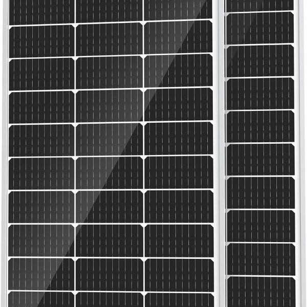200 Watt Solar Panel 12 Volt, 2PCS 100W Solar Panel High Efficiency Monocrystalline 200W Solar Panel for Home, RV, Camping, Marine, Rooftop, Off Grid Applications, 2 Pack 100W