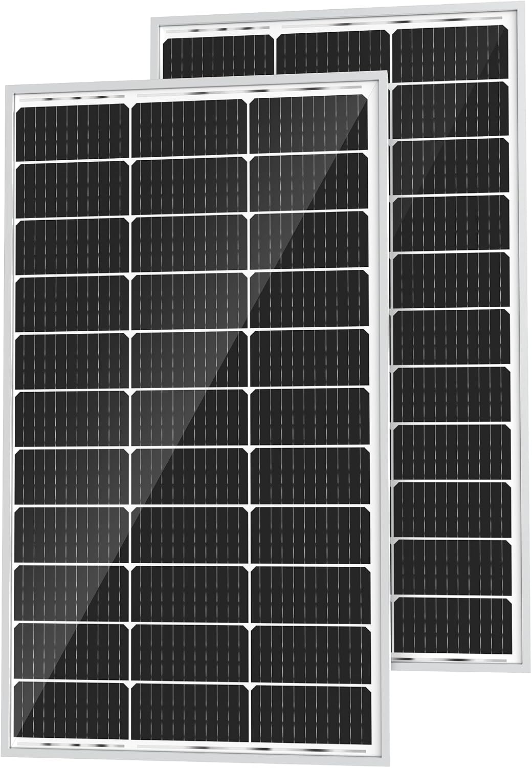 200 Watt Solar Panel 12 Volt, 2PCS 100W Solar Panel High Efficiency Monocrystalline 200W Solar Panel for Home, RV, Camping, Marine, Rooftop, Off Grid Applications, 2 Pack 100W
