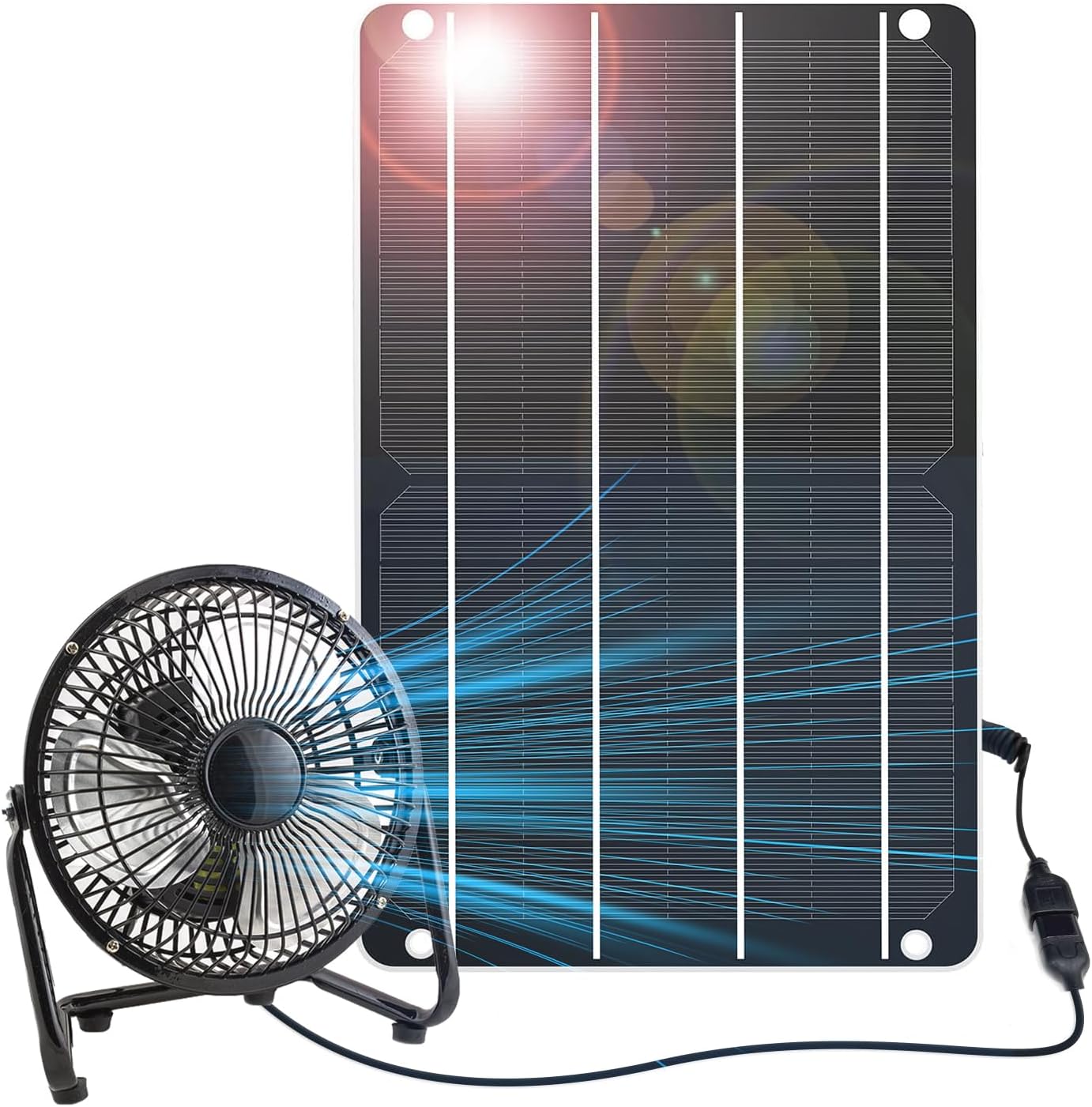Mini 6W Solar Panels Chargers USB 5V ll Monocrystalline Power Emergency Panels IP67 Waterproof for Outdoor Security Camera Fans Flashlight Pond Air Bubbler Fish Tank Oxygen Pump